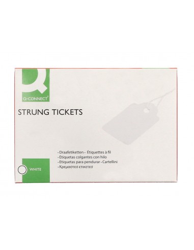 Etiquetas colgantes q-connect 28x43...