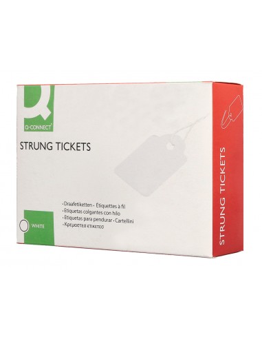 Etiquetas colgantes q-connect 28x43...