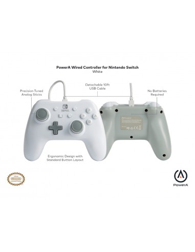 Mando power a con cable para nintendo...