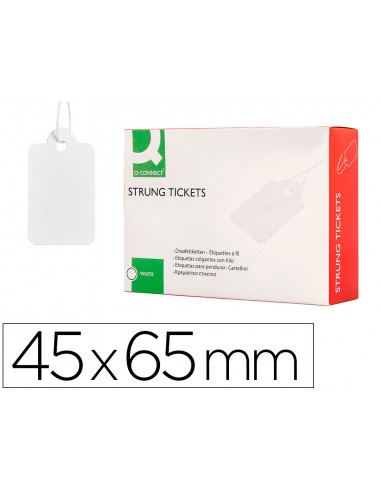 Etiquetas colgantes q-connect 45x65...
