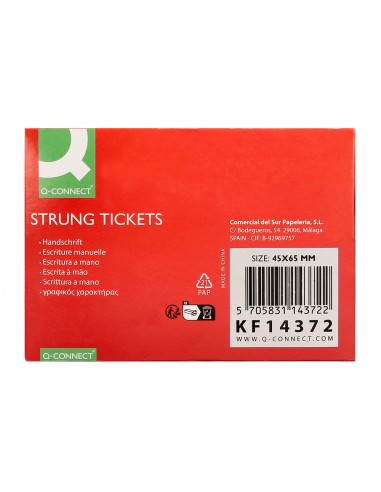 Etiquetas colgantes q-connect 45x65...