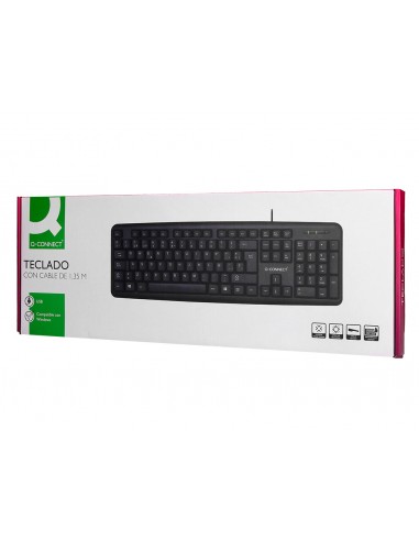 Teclado q-connect con cable 1,35 mt...