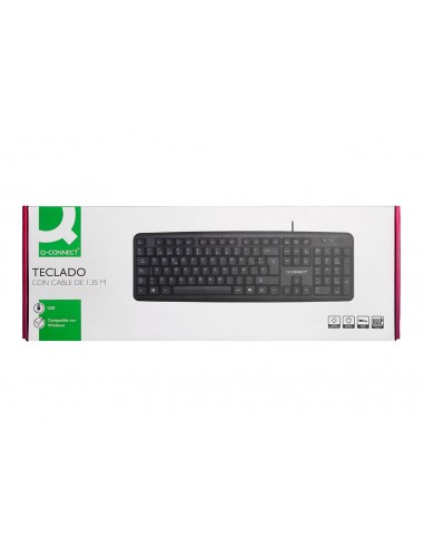Teclado q-connect con cable 1,35 mt...