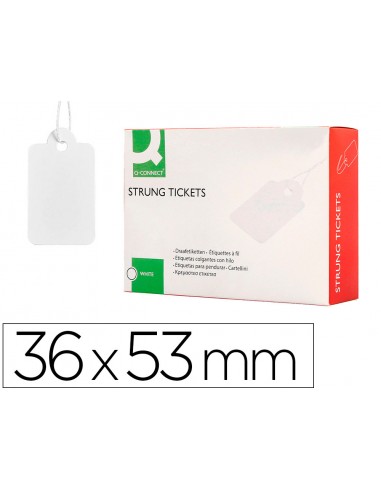 Etiquetas colgantes q-connect 36x53...