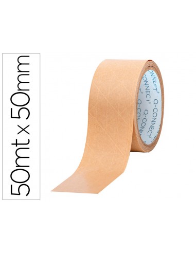 Cinta adhesiva q-connect kraft...