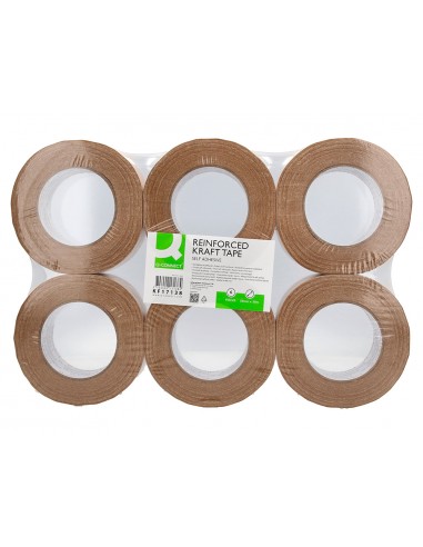 Cinta adhesiva q-connect kraft...