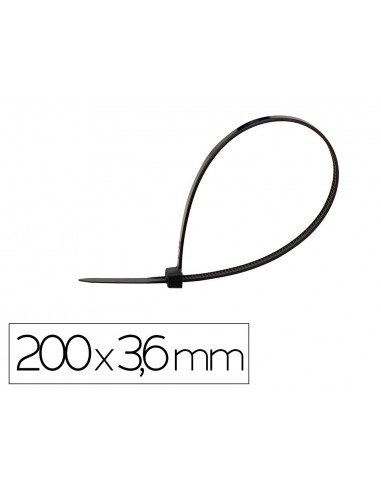 Brida q-connect color negro 200x3,6...