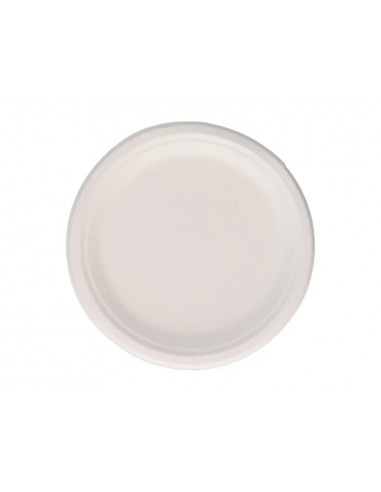 Plato fibra caña azucar bunzl...