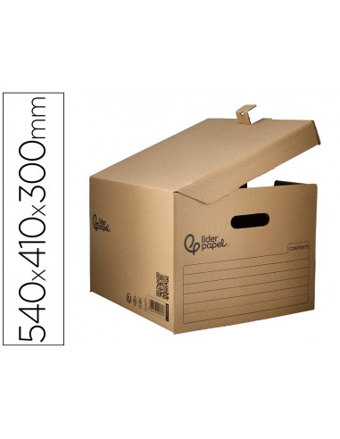 Cajon contenedor liderpapel carton...