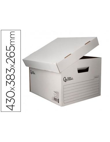 Cajon contenedor liderpapel carton...