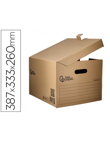 Cajon contenedor liderpapel carton...