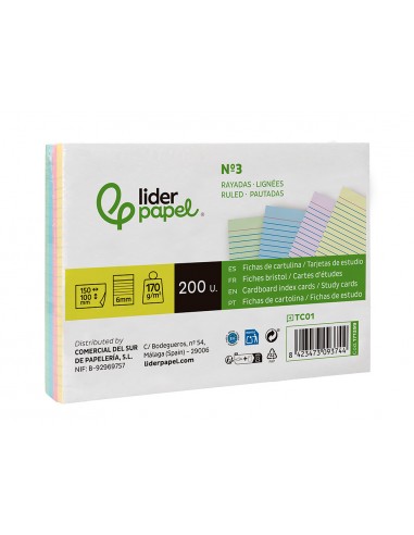 Tarjeta liderpapel para estudiar...