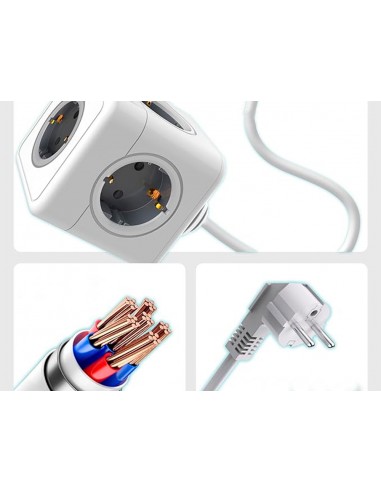 Regleta q-connect de cubo enchufe...