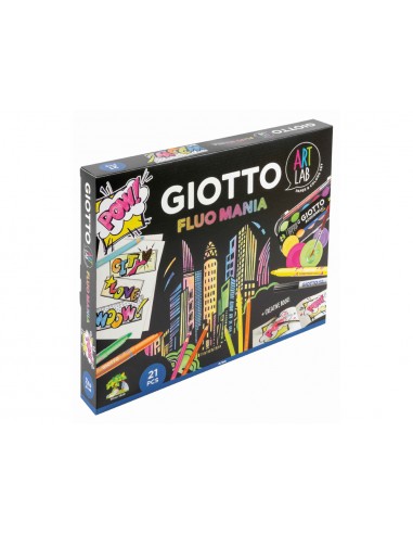 Set creativo giotto art lab fluo mania