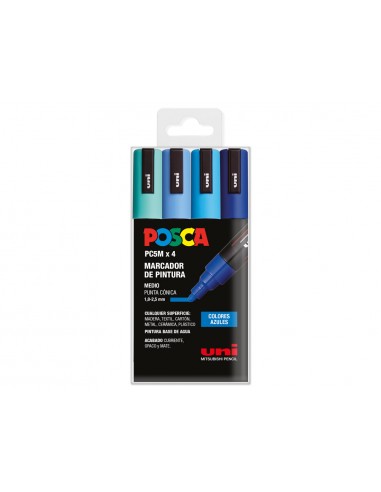 Rotulador uni posca pc-5m/4c estuche...