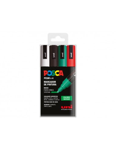 Rotulador uni posca pc-5m/4c estuche...