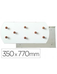 Perchero sie pared blanco 8...