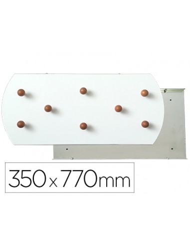 Perchero sie pared blanco 8...