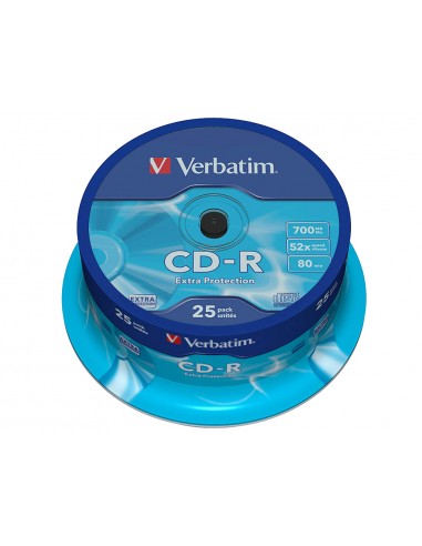 Cd-r verbatim capacidad 700mb...