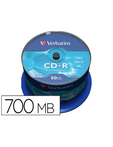 Cd-r verbatim capacidad 700mb...