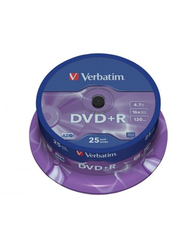 Dvd+r verbatim capacidad 4.7gb...