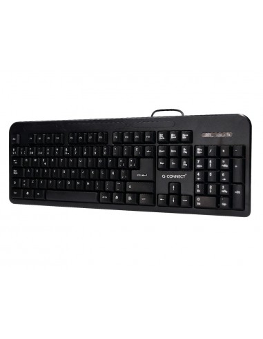 Teclado q-connect negro con cable 1,5...