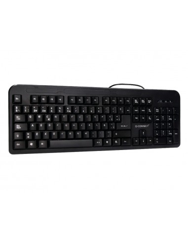 Teclado q-connect negro con cable 1,5...