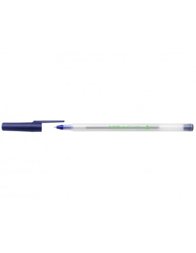 Boligrafo bic ecolutions round stic azul