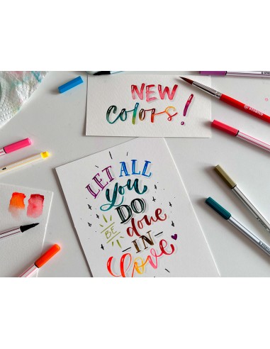 Rotulador stabilo acuarelable pen 68...