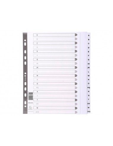 Separador exacompta cartulina blanca...