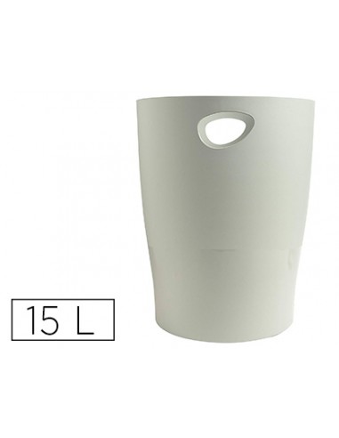 Papelera plastico exacompta ecoblack...