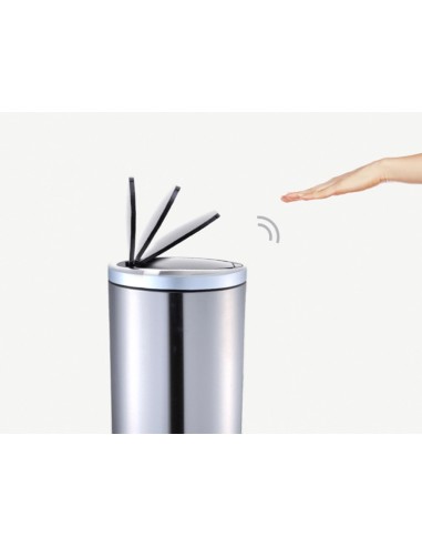 Papelera metalica q-connect con...