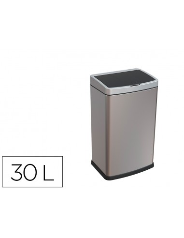Papelera metalica q-connect con...