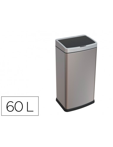 Papelera metalica q-connect con...