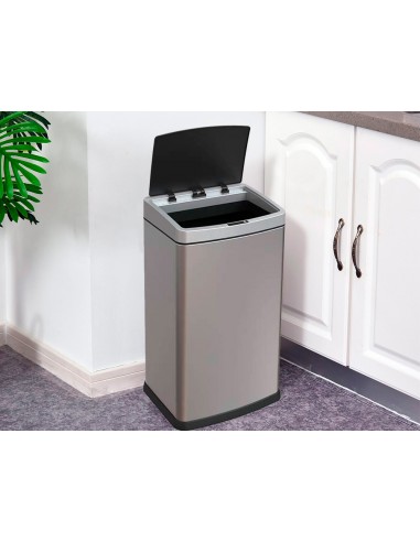 Papelera metalica q-connect con...