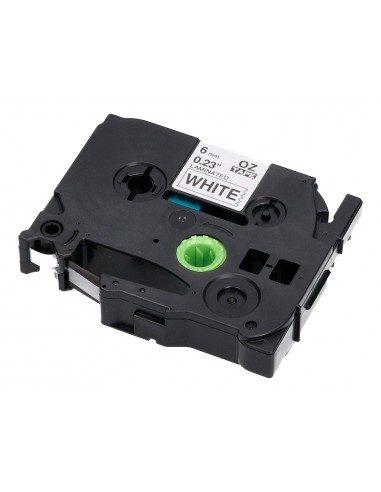 Cinta q-connect tze-211 blanco-negro...