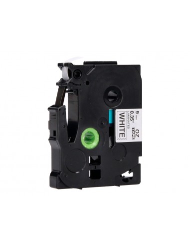 Cinta q-connect tze-221 blanco-negro...