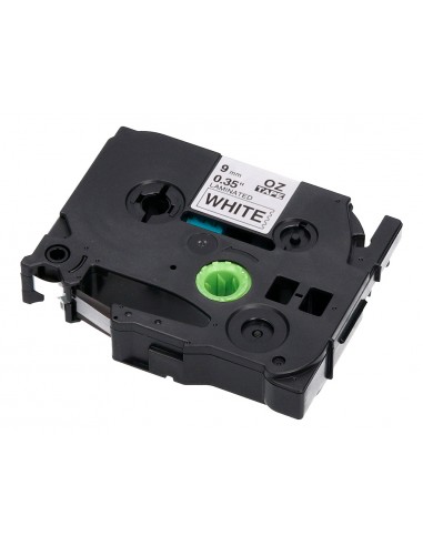 Cinta q-connect tze-221 blanco-negro...