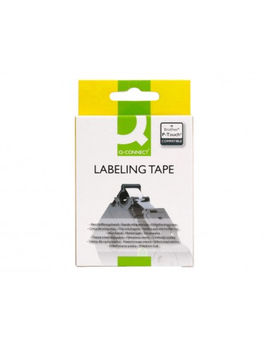 Cinta q-connect tze-231 blanco-negro...