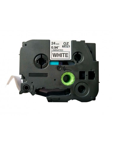 Cinta q-connect tze-251 blanco-negro...