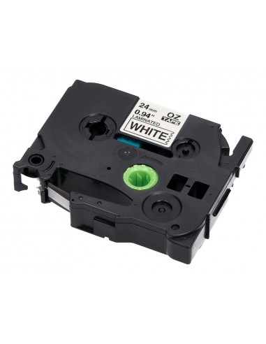 Cinta q-connect tze-251 blanco-negro...