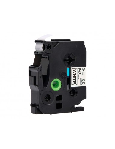 Cinta q-connect tze-251 blanco-negro...