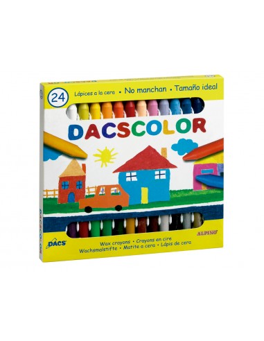 Lapices cera dacscolor caja de 24...