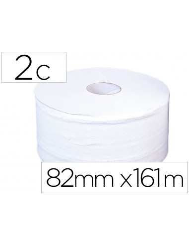 Papel higienico jumbo 2 capas blanco...