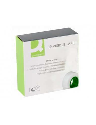 Cinta adhesiva q-connect invisible 33...