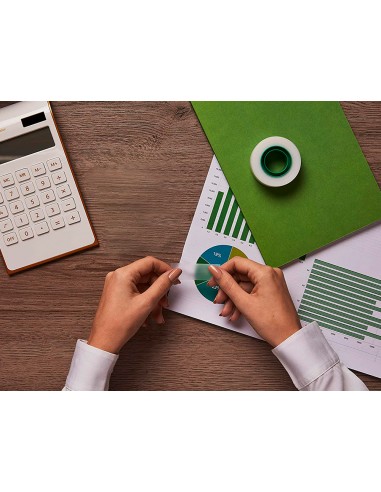 Cinta adhesiva q-connect invisible 33...