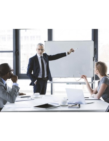 Pizarra blanca q-connect doble cara...