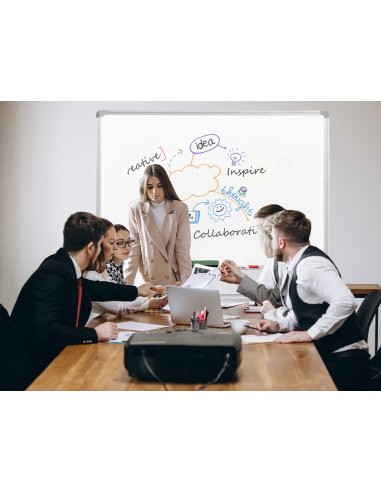 Pizarra blanca q-connect melamina...