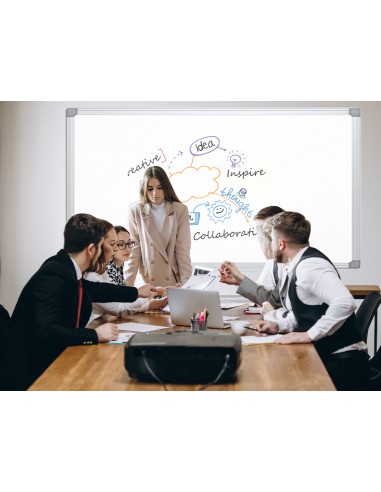 Pizarra blanca q-connect melamina...