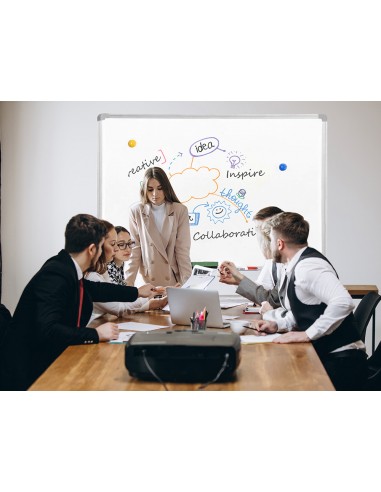 Pizarra blanca q-connect lacada...